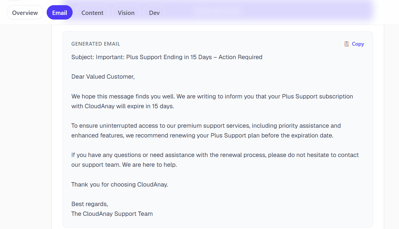 Email Generator screenshot