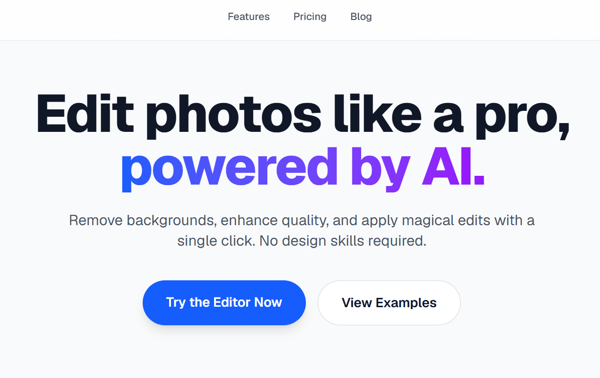 Photo Editor AI